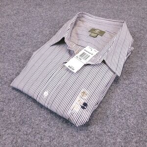 NWT Mens Timberland Shirt Mens XL Button Up Regular Fit Striped Spread MSP $58